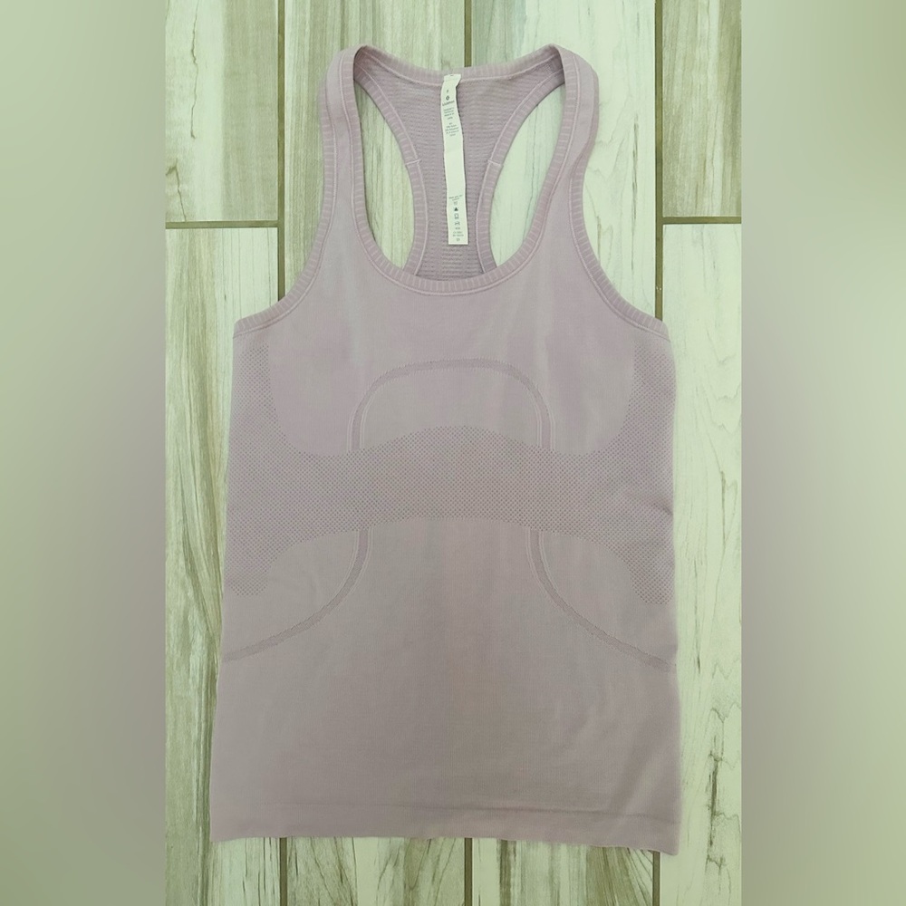 Lululemon: Swiftly Tech Racerback Tank Top, Heather pink, 6